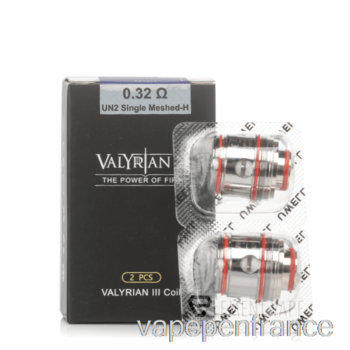 Uwell Valyrian 3 Bobines De Remplacement 0.32ohm Un2 Bobines Stylo Vape